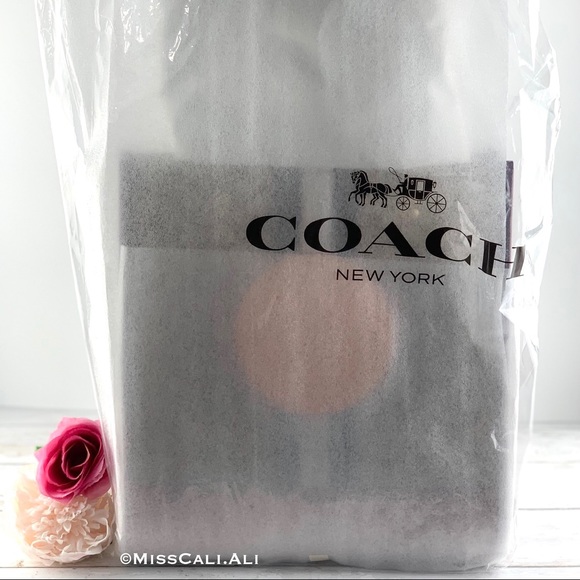 NWT COACH Dempsey Tote Bag In Signature Jacquard With Stripe And Coach Patch - Picture 11 of 16